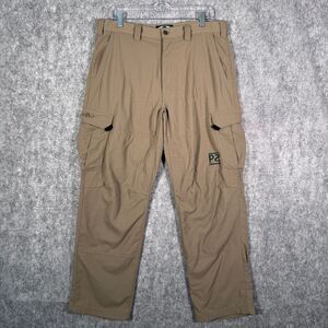 Arborwear Cargo Pants Mens 36x30 Beige Workwear Outdoors Company Embroidered